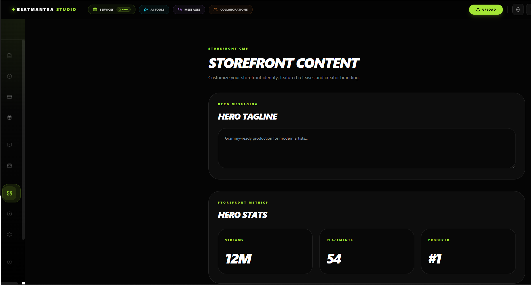 Storefront Preview